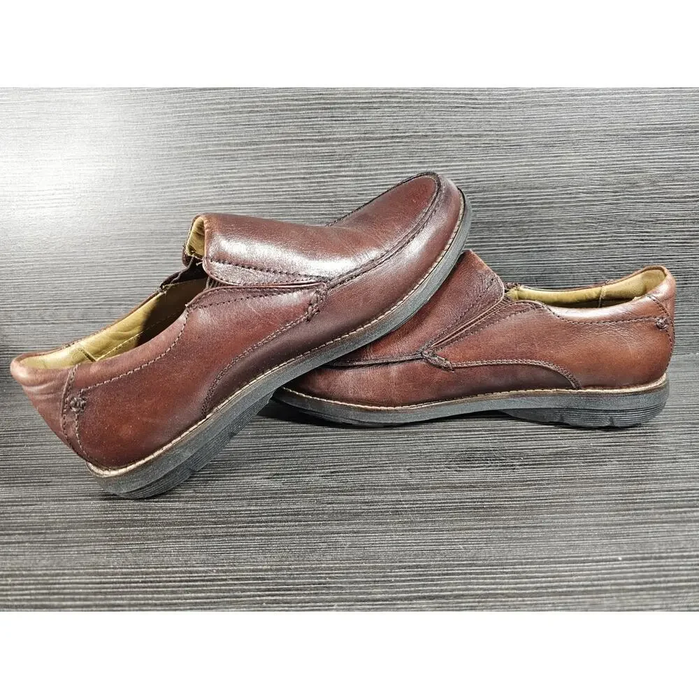 American Classic DelaRentis Handcrafted Brown Loafer Slip On Shoes Size 8M